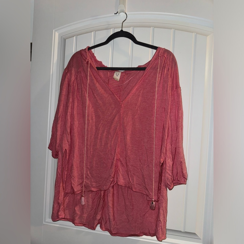 We The Free Pink Knit Top